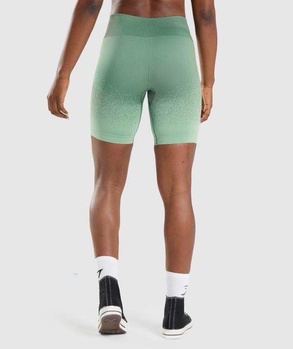 Damske Šortky Gymshark Adapt Ombre Seamless Cycling Zelene Svetlo / Zelene | MO3279501